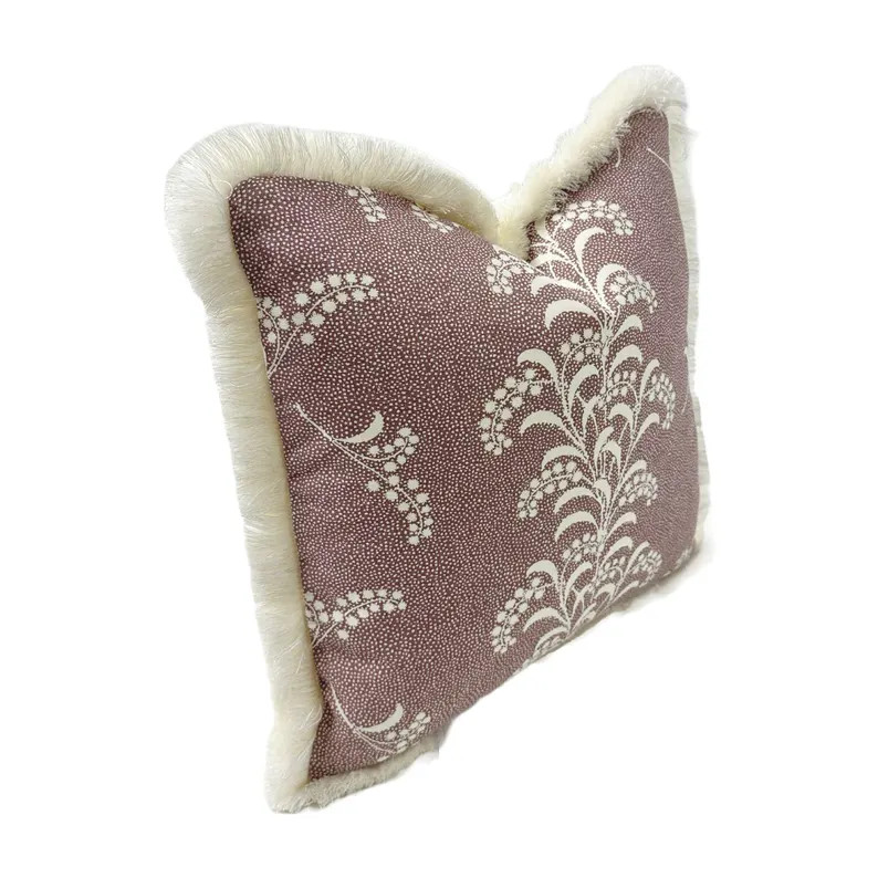 Carolina Irving - Mimosa Vine in Viola - Handcrafted Designer Throw Pillow Cover - Etsy | Etsy (US)