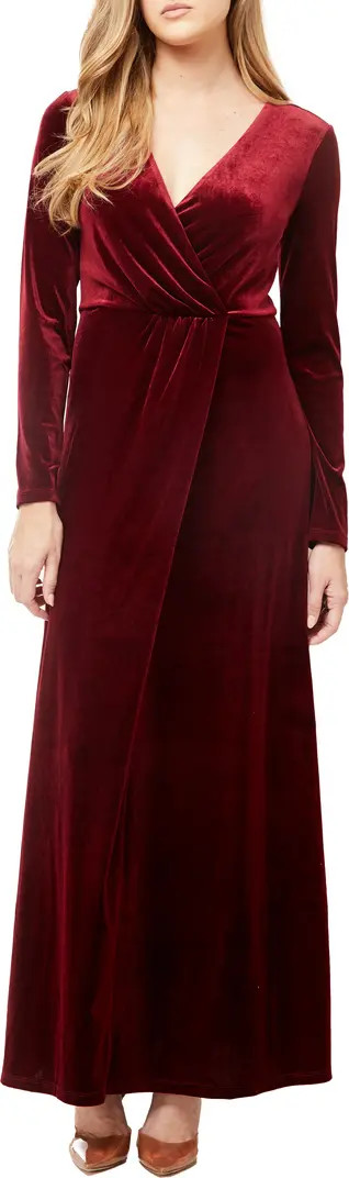 Love By Design Long Sleeve Velvet Maxi Dress | Nordstromrack | Nordstrom Rack