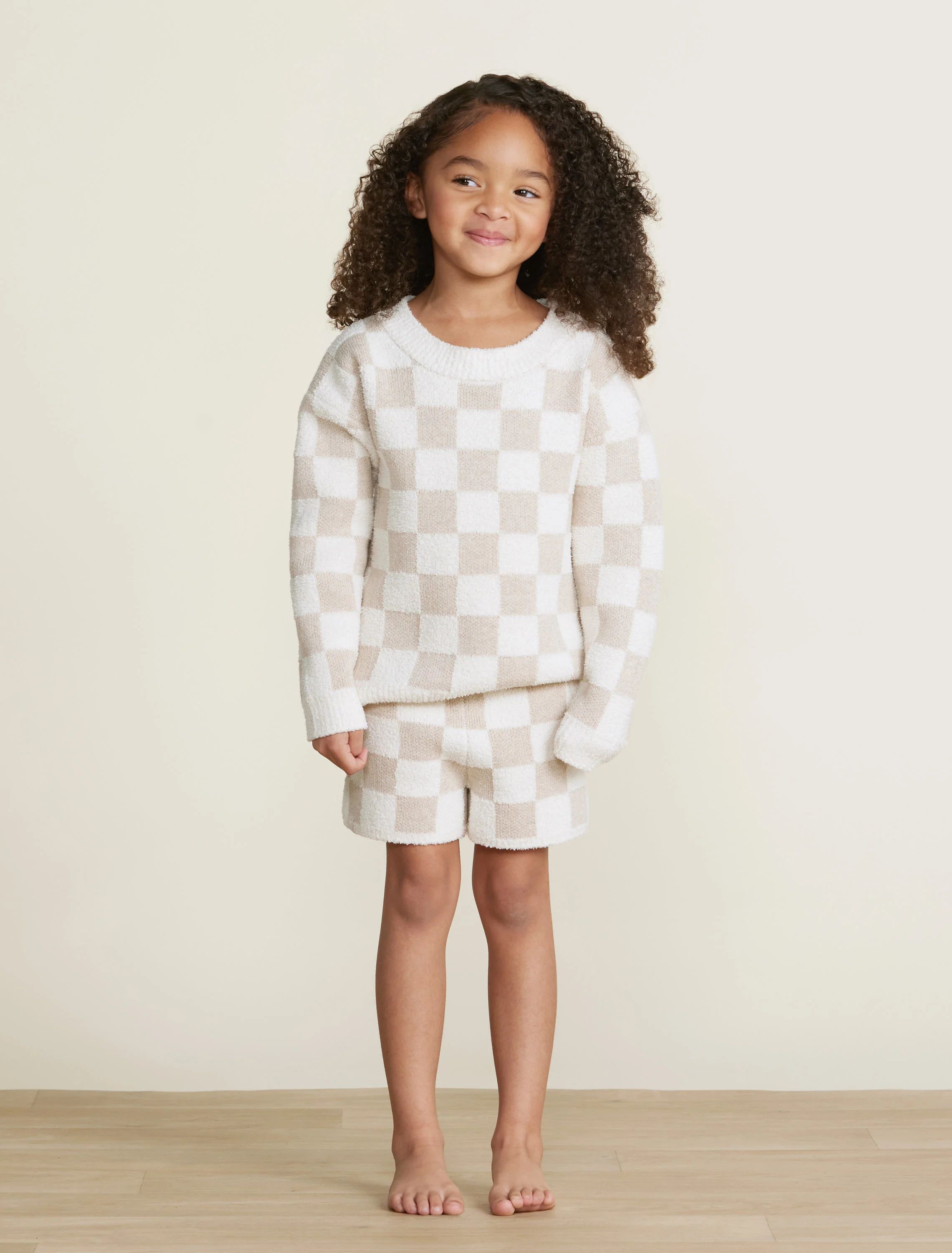 Toddler CozyChic® Cotton Checkered Short | Barefoot Dreams