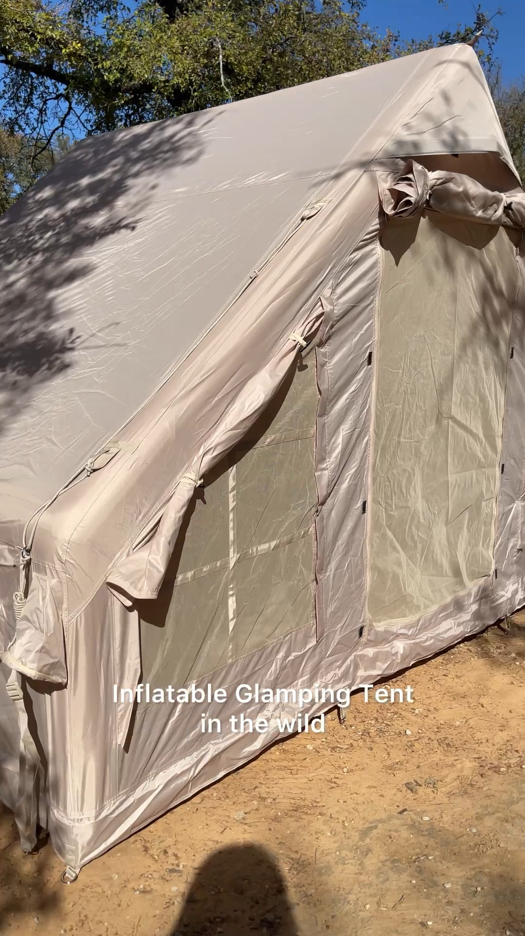 Ready for your next family camping trip? 🏕️ Let’s meet the inflatable glamping tent! ✨ It’s easier to set up than the traditional kind that you have to put up with poles… one person set-up, inflates in about 3 minutes! 

This tent sleeps up to a family of 6 in sleeping bags. You can easily put two twin size air mattresses or one king size. There are several screened windows that unzip and roll up out of the way as well as two large roll-up doors flaps. 

Although you could use an electric pump, I used the included manual pump which is ideal for campsites without electricity hook ups. 

Related: camping outdoor gear 

#LTKFamily #LTKSeasonal #LTKVideo