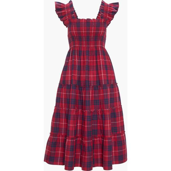 Hill House Home | The Ellie Nap Dress, Cherry Tartan (Red, Size Medium) | Maisonette | Maisonette