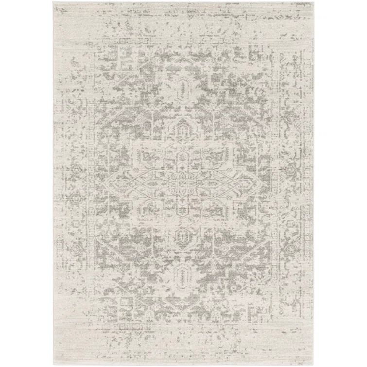 Hillsby Performance Charcoal/Medium Gray/Light Beige Rug | Wayfair North America
