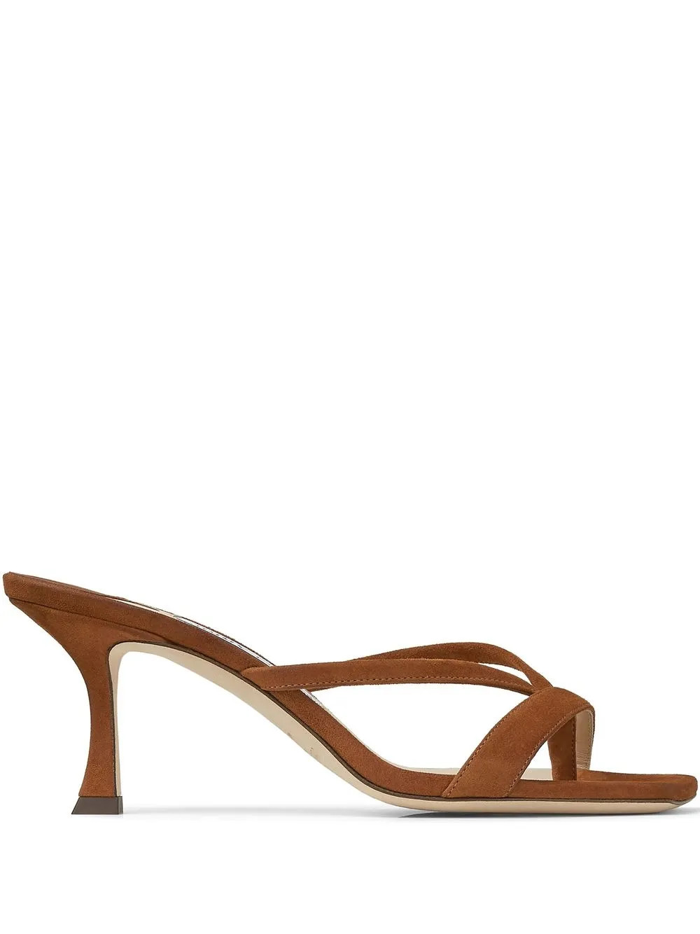 Jimmy Choo Maelie 70mm Suede Mules - Farfetch | Farfetch Global