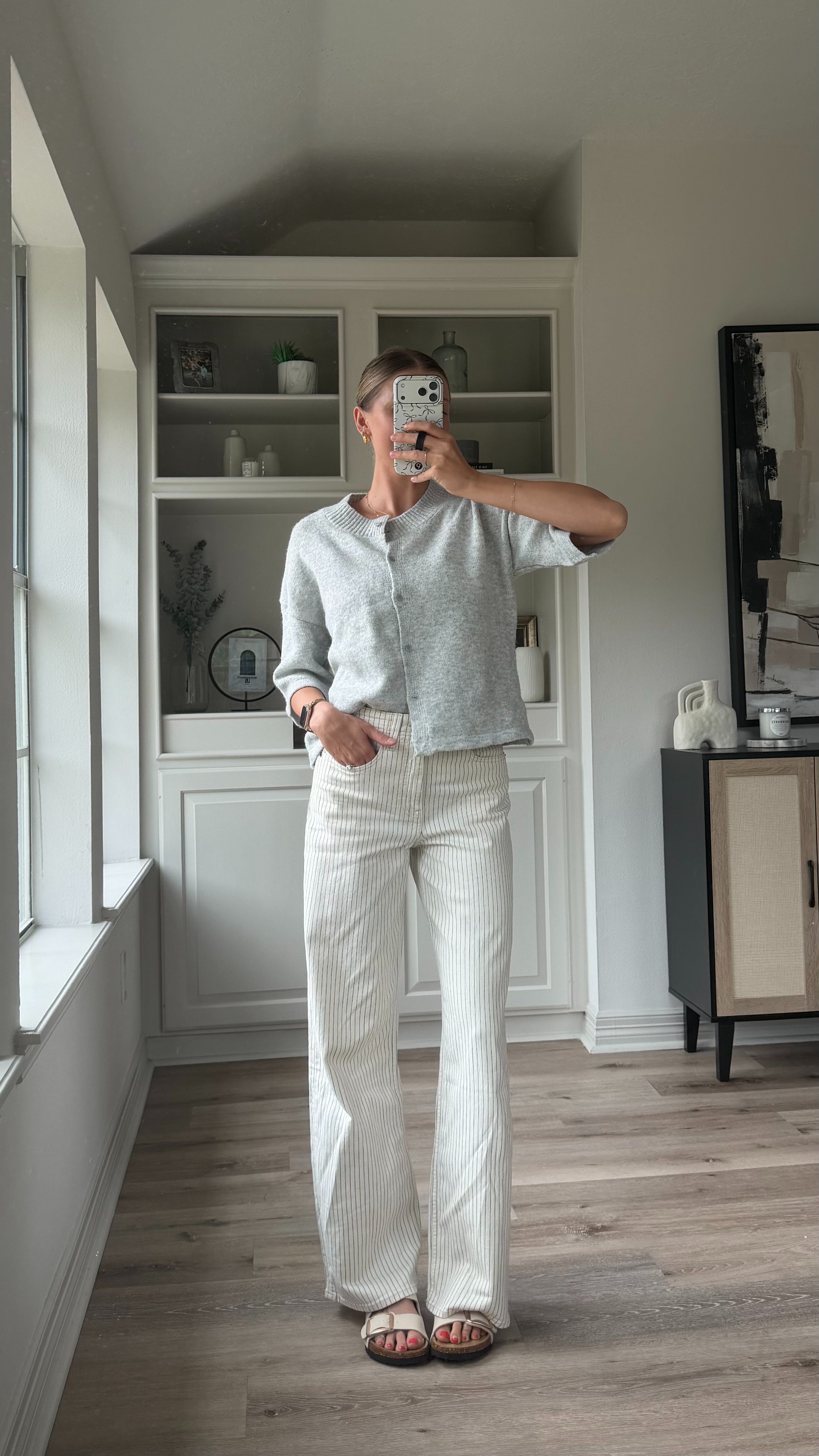 Cute, casual everyday outfit | s in short cardigan, 26 long in pants! 

 #LTKootd
