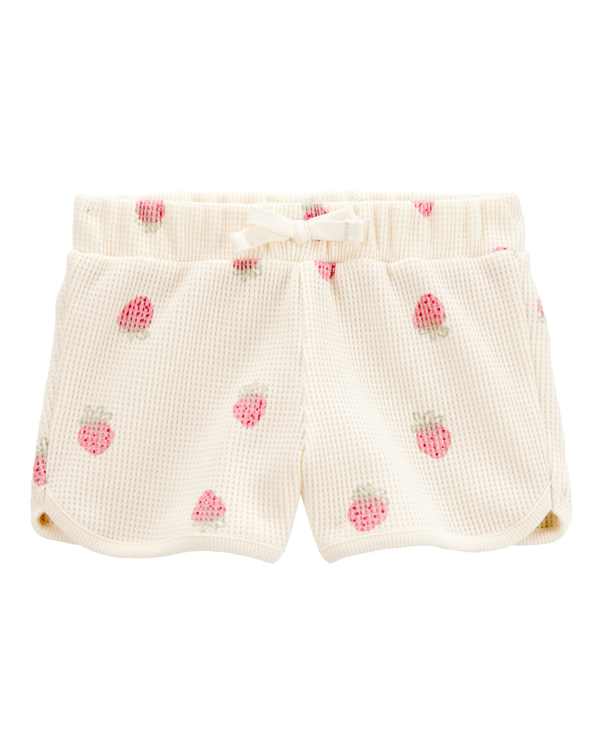 Baby Strawberry Print Waffle Knit Shorts - Ivory - Carter's | Carter's | Carter's Inc