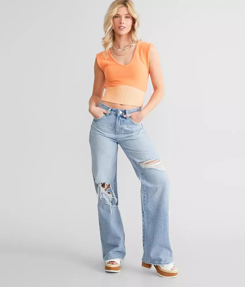 High Rise Wide Leg Jean | Buckle