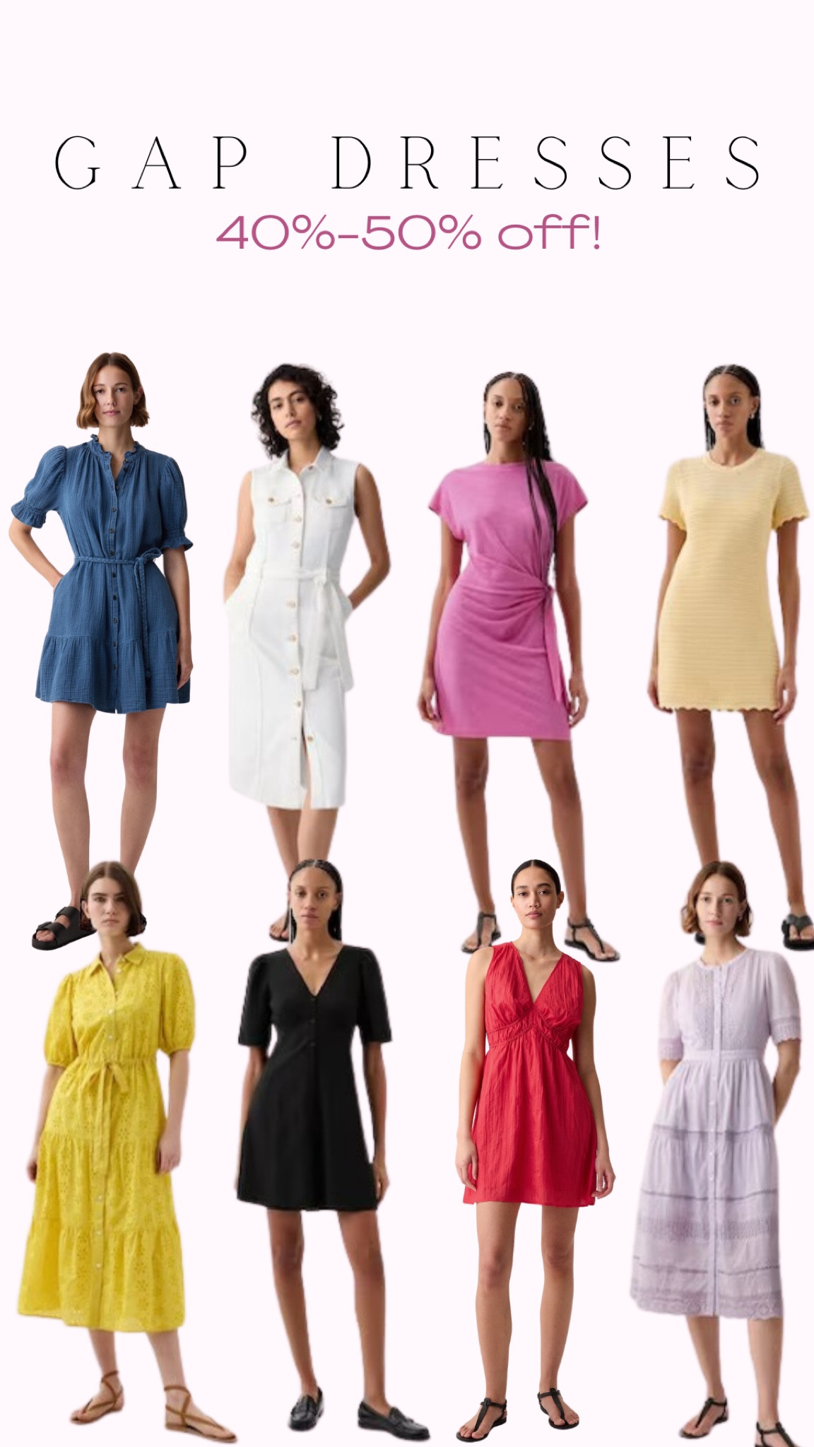 Major sale at Gap!! 40%-50% off on dresses! 

#LTKstyletip #LTKsalealert #LTKbeauty