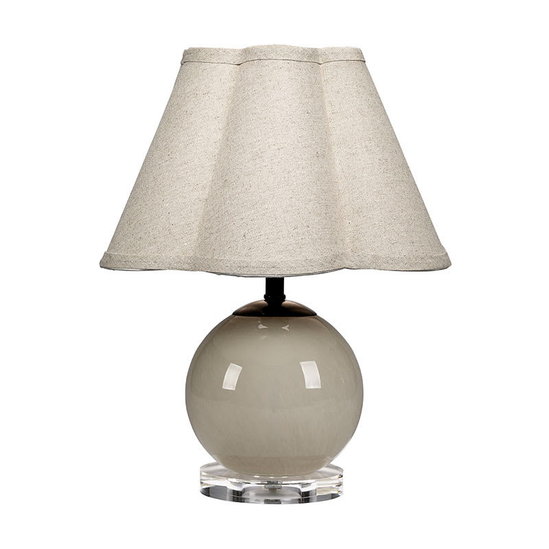 Handblown Glass Table Lamp - Taupe | The Company Store