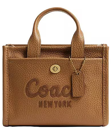 COACH Leather Cargo Tote Bag 20 - Honey Brown | Dillard's