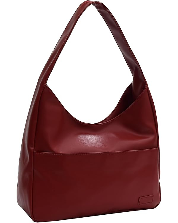 Tote Bags for Women Large Vegan Faux Leather Hobo Purse Soft Casual Retro Shoulder Handbag Bag Fo... | Amazon (US)