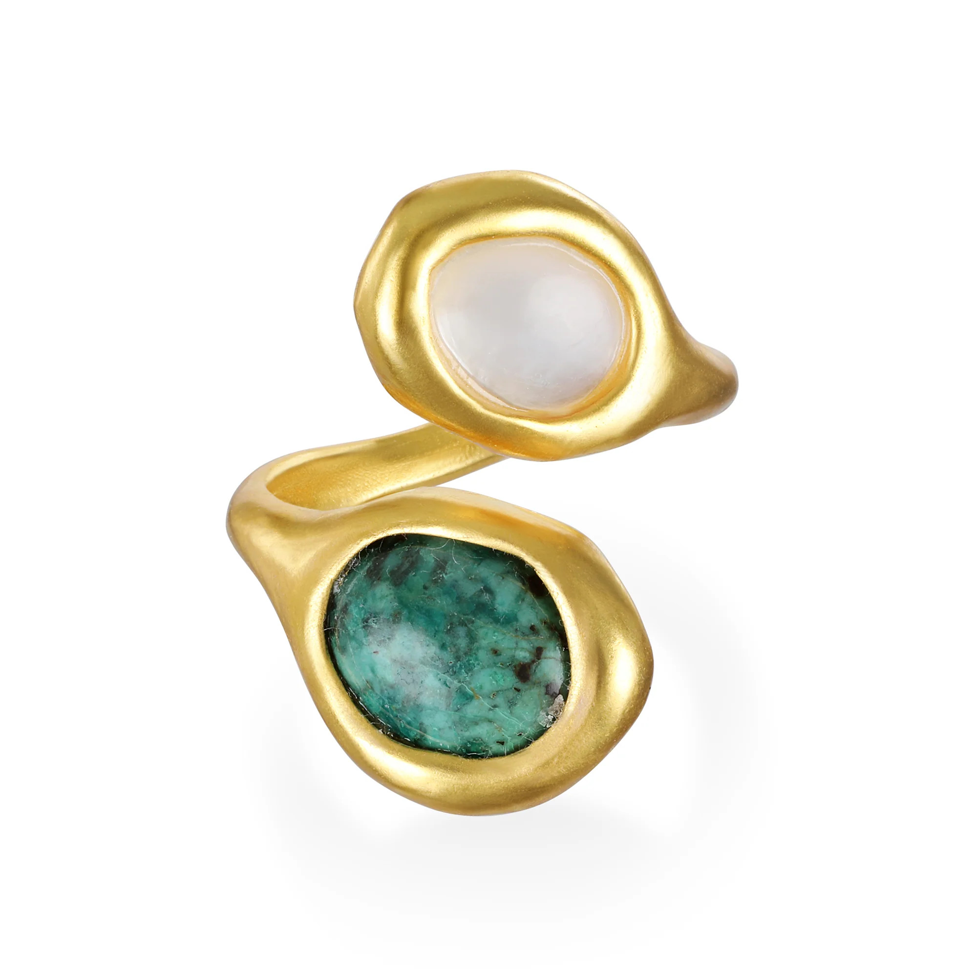 Dune Adjustable Ring- Seaside | Sequin