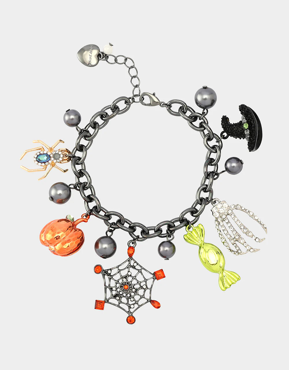 SCREAM QUEEN BRACELET MULTI Halloween-Themed Women's Charm Bracelet | Betsey Johnson