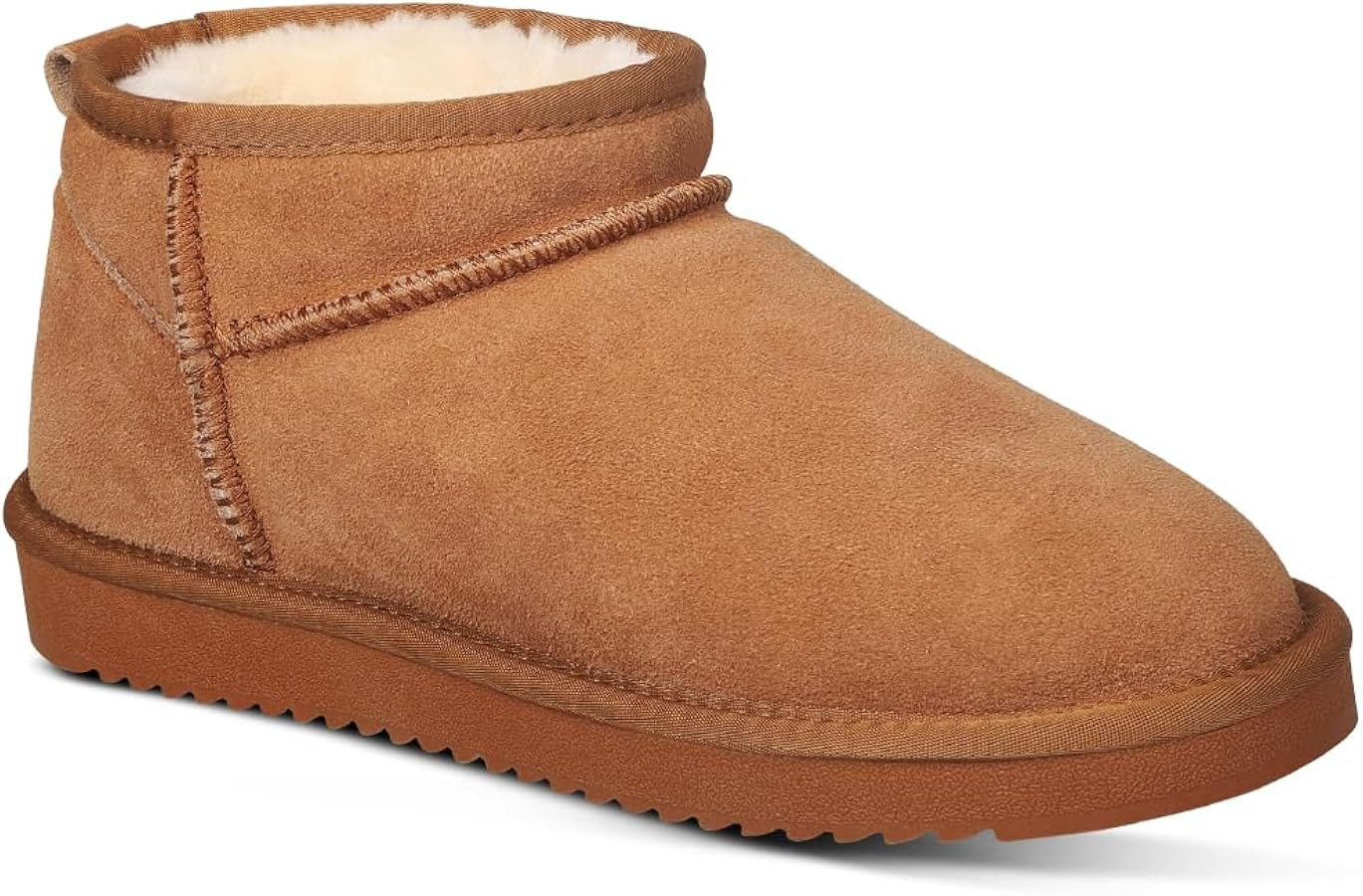 Womens Mini Fashion Boot Suede Ankle Winter Boots Fur Lined Soft Warm Comfortable | Amazon (US)