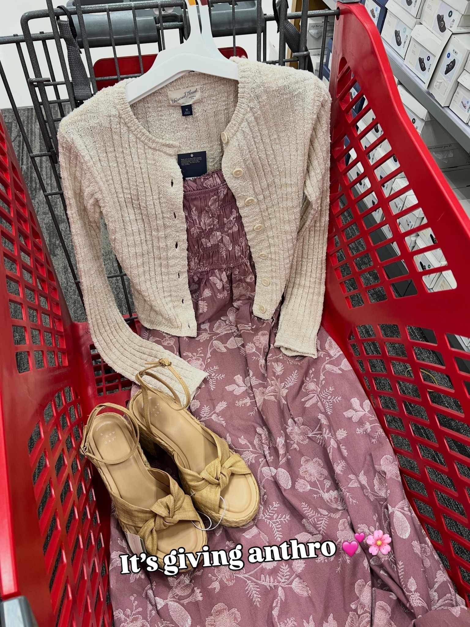 Target summer dress and cardigan outfit idea with raffia ankle strap platform sandals, graduation, shower party, church, date night, brunch inspo #walmartfashion