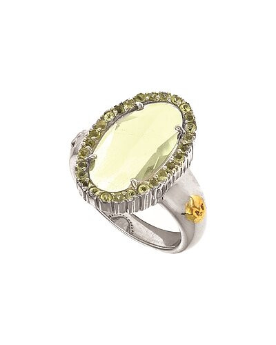 18K & Silver Gemstone Cocktail Ring | Gilt & Gilt City