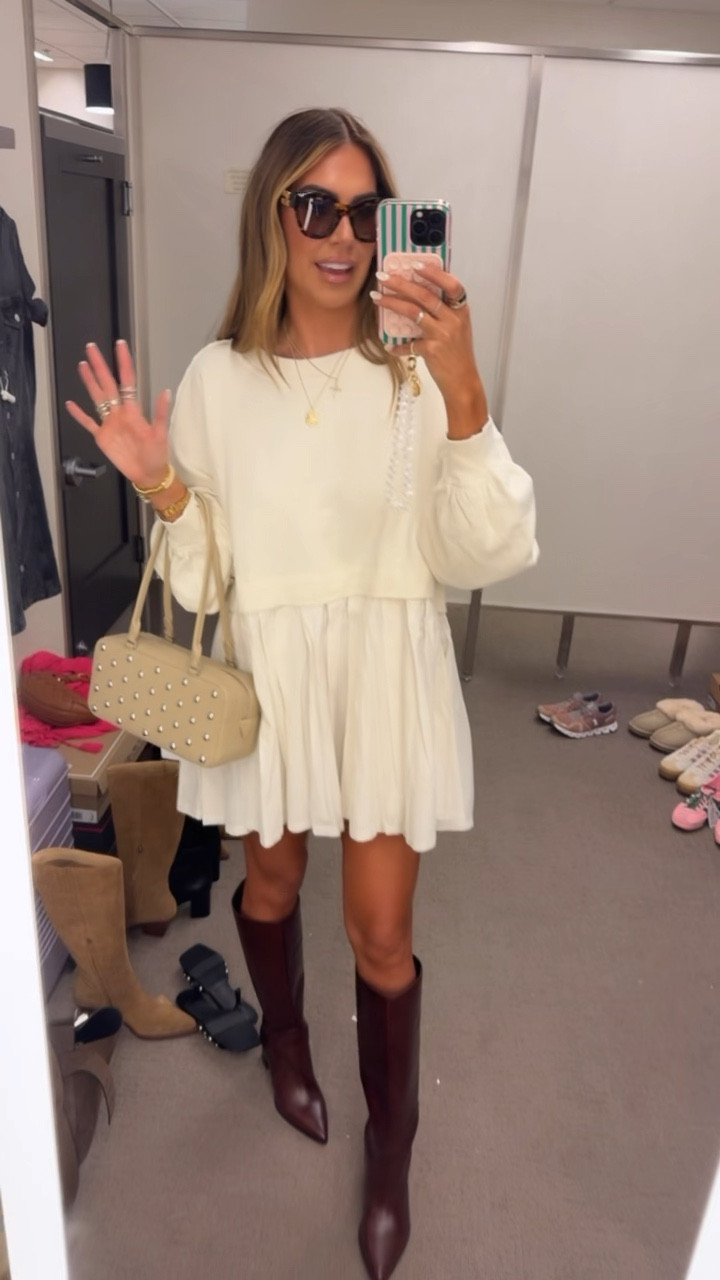 The burgundy boots 😍 size small dress #nsale #nordstromsale

#LTKSeasonal #LTKSaleAlert #LTKStyleTip