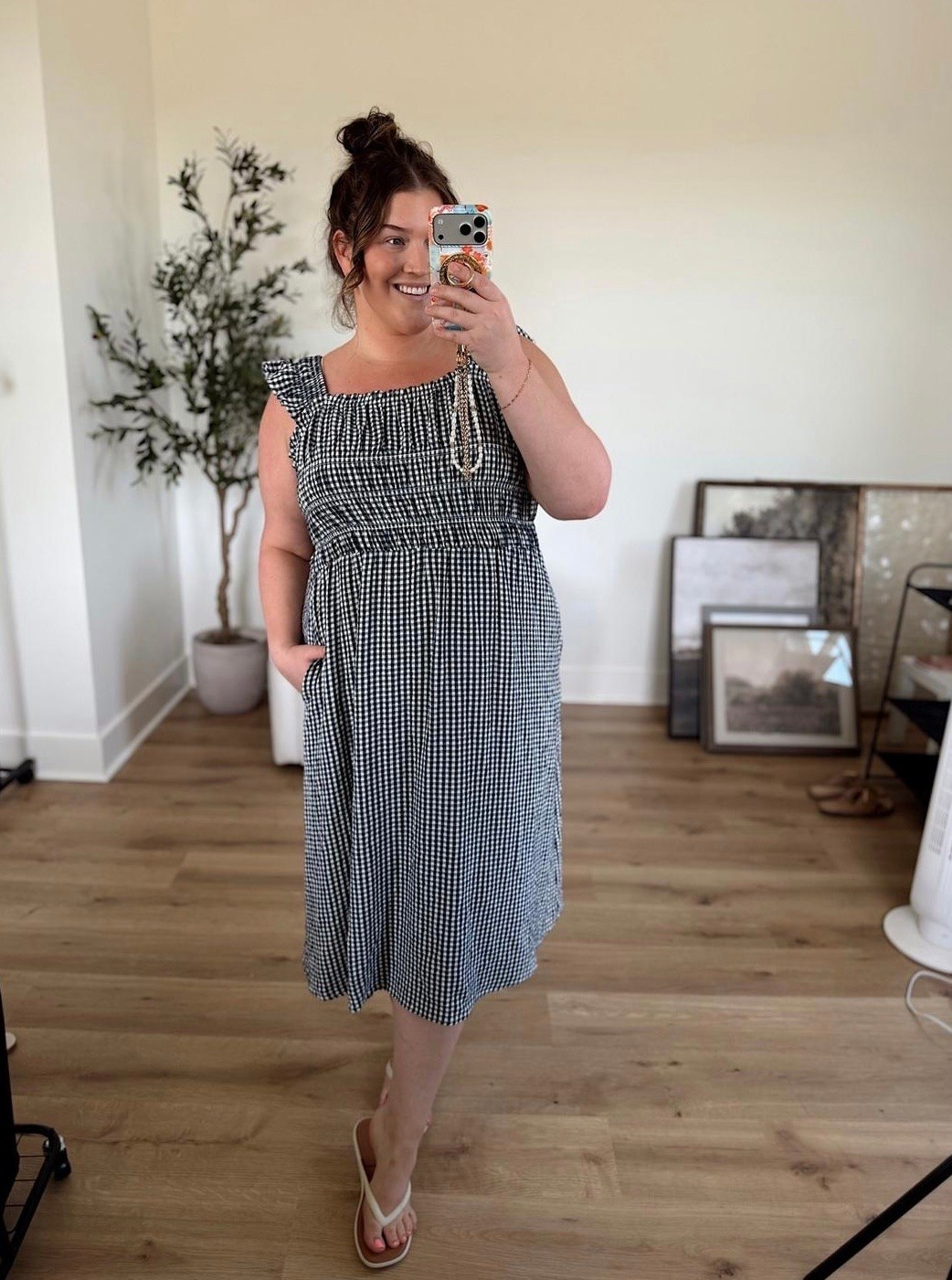 How cute is this lightweight blue and white 💙🤍 gingham dress from @Maurices?! It’s completely plus size friendly, so flattering, and would be so cute for the Fourth of July. I love that this is a more subtle Americana outfit that you can wear all summer long. This is so comfy for a backyard bbq and it still looks so put together.

#LTKSeasonal #LTKPlusSize #LTKSaleAlert
