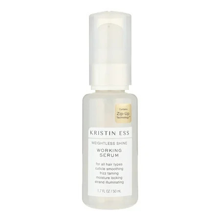 Kristin Ess Hair Weightless Shine Working Serum with Jojoba Oil, Frizz Control, Hair Smoothing + Moisturizing, 1.7oz | Walmart (US)