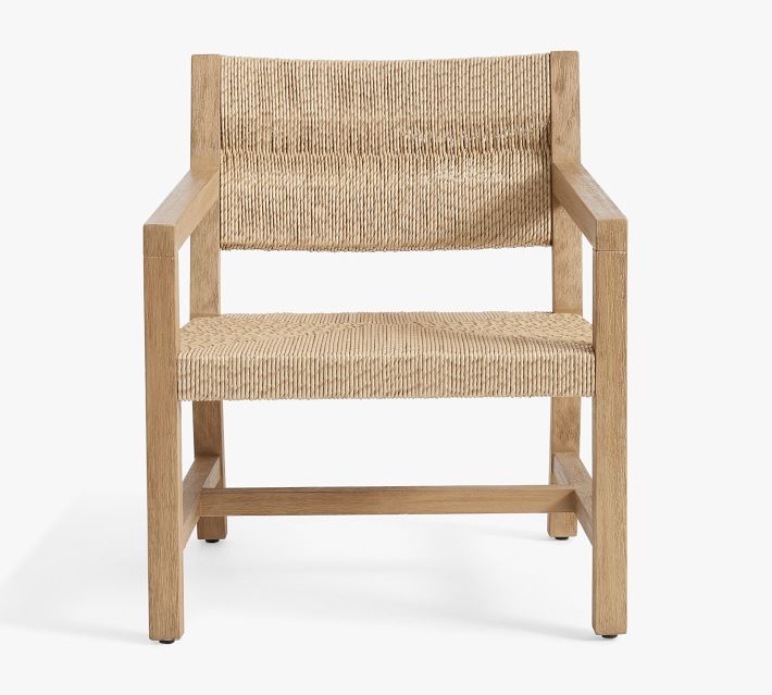 Malibu Outdoor Woven Lounge Chair | Pottery Barn (US)