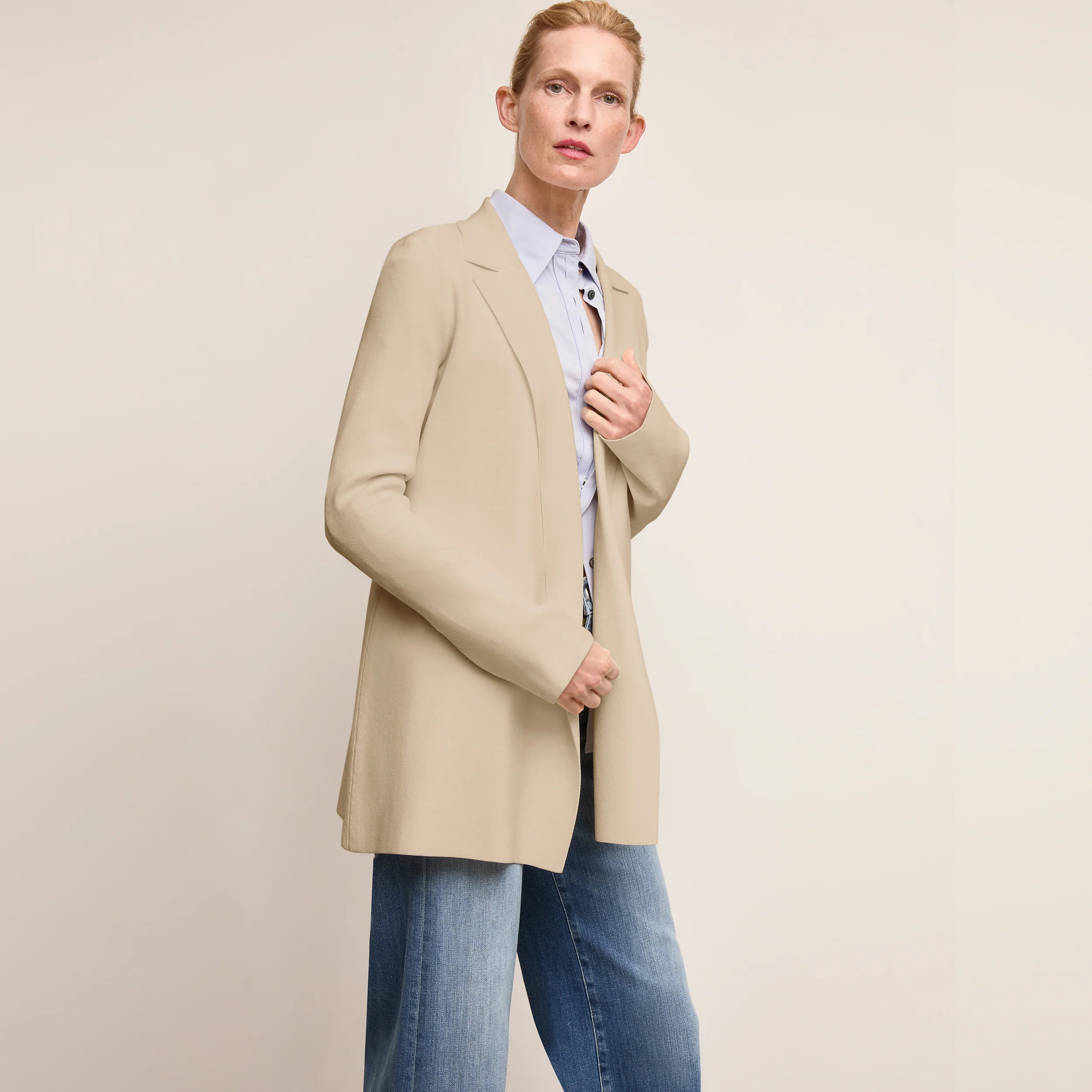 Merritt Wrap Jardigan :: Latte | MM LaFleur