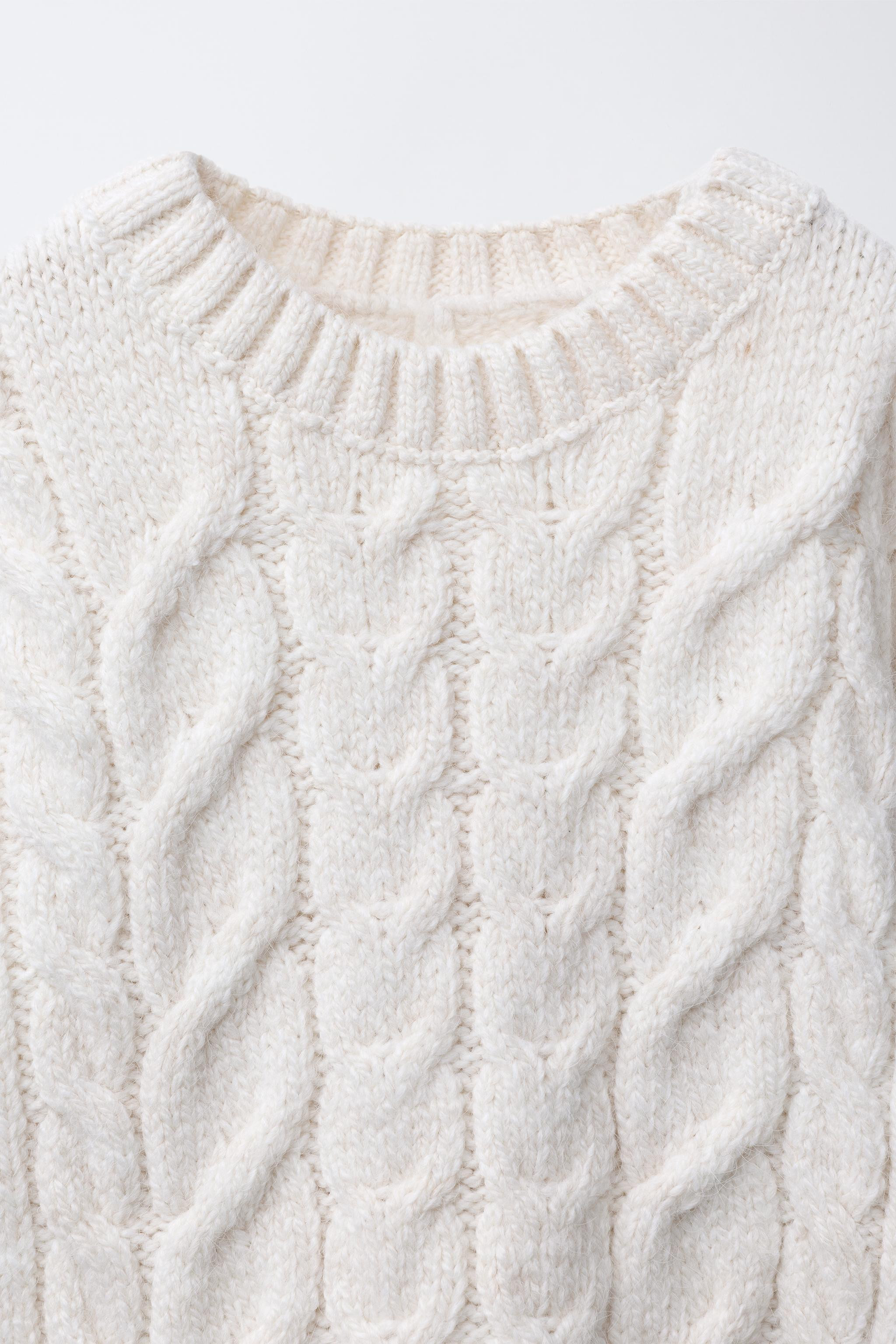 CABLE KNIT SWEATER | Zara US