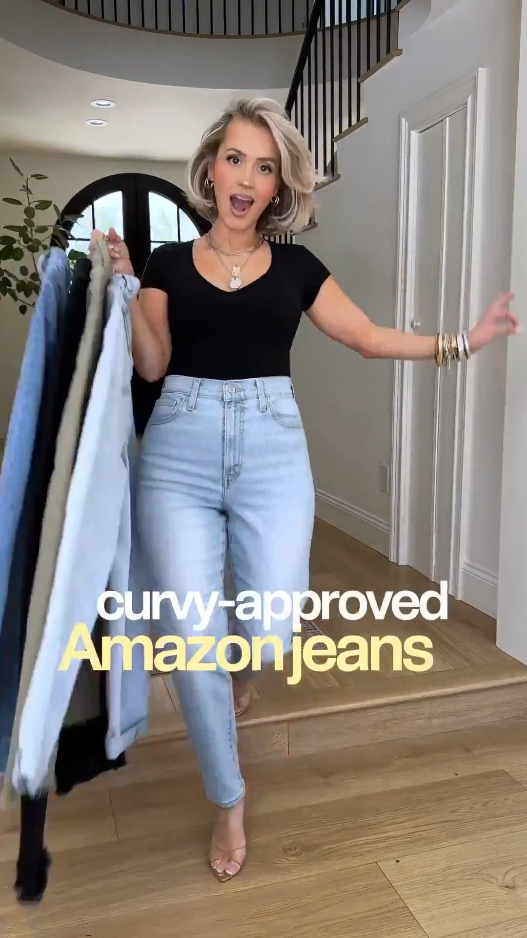 Curvy & petite approved stretch jeans from Amazon! 🙌🏼🔥🌶️ i’m wearing a size small or size 4

#LTKgrwm #LTKootd #LTKU
