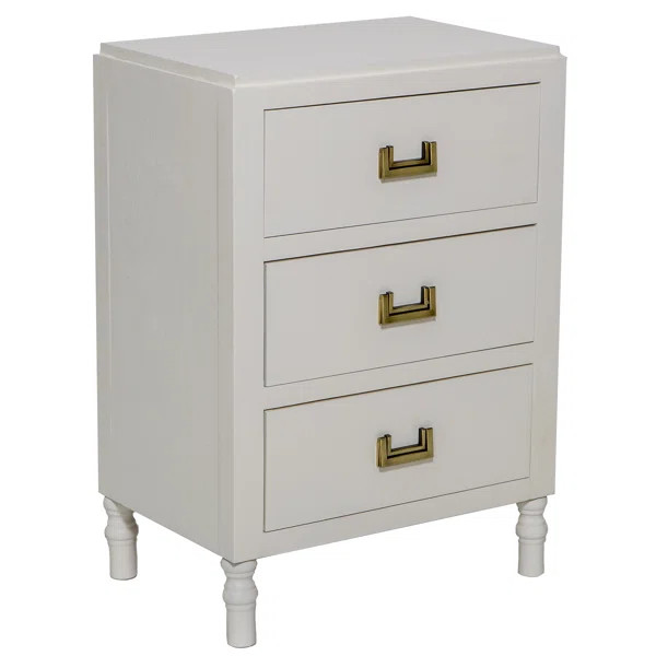 Evander 25'' Tall 3 - Drawer Solid Wood Bachelor's Chest | Wayfair North America