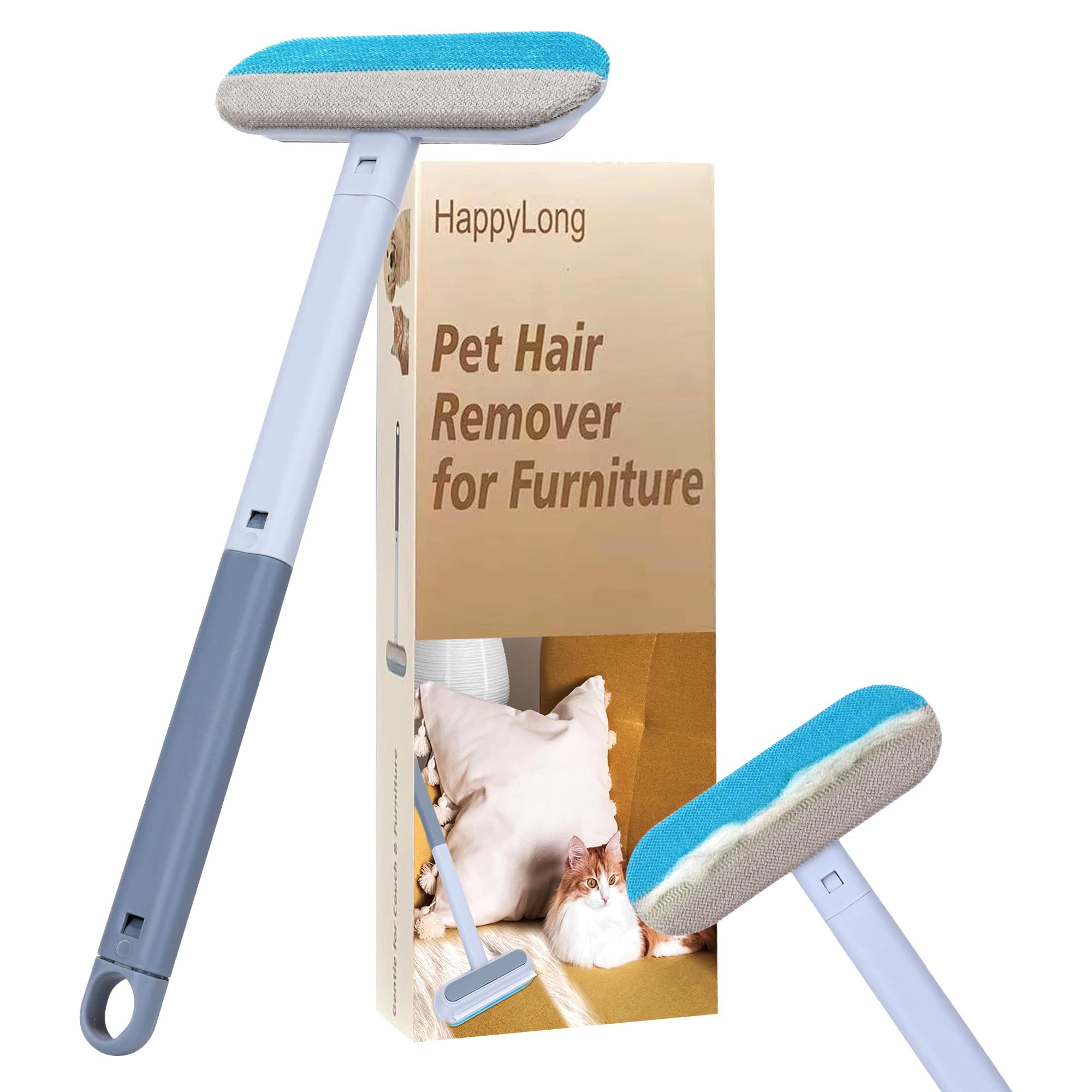 Pet Hair Remover for Furniture, Reusable, Effective Lint Brush for Dog and Cat Hair - 17.3Inch Ex... | Amazon (US)