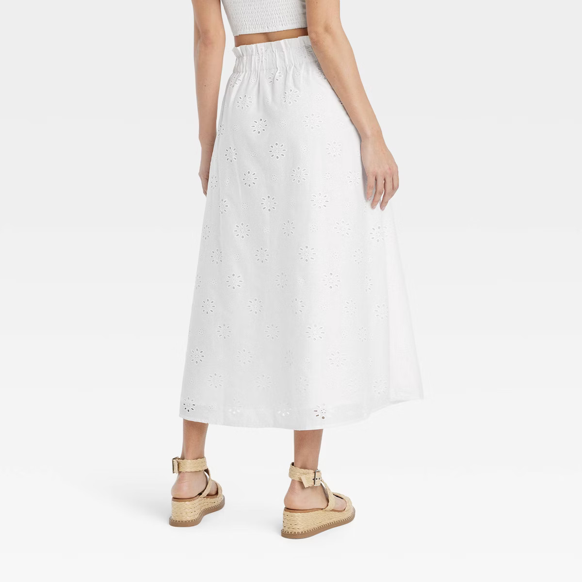 Women's Eyelet Maxi Skirt - Universal Thread™ White | Target