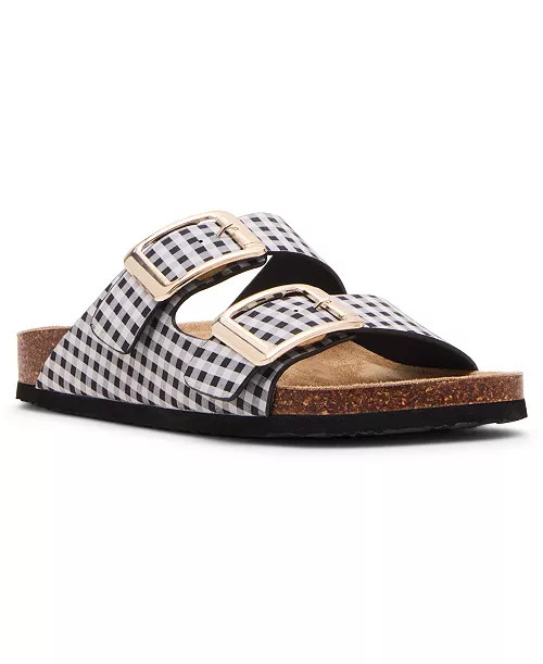 Bodie Buckle Footbed Slide Sandals | Macy's