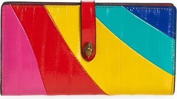 Kurt Geiger London Rainbow Stripe Soft Leather Wallet | Nordstrom | Nordstrom