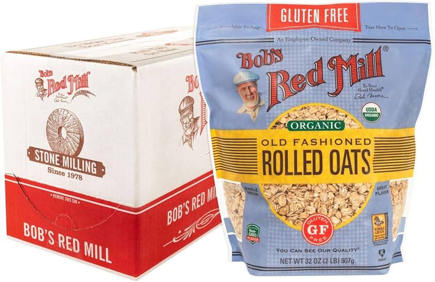 Bob's Red Mill Gluten Free Organic Old Fashioned Rolled Oats, 32 ounce (Pack of 4) | Amazon (US)