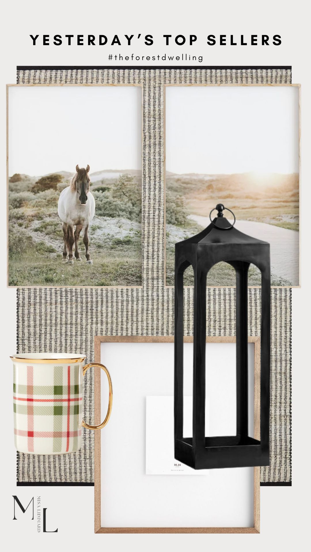 Sharing yesterday's top sellers. The plaid holiday mugs come in a set of 4. So cute! I styled the horse prints in the floating wood frames. They are stunning! This is the rug we had in our basement. Amazing quality.  

 #LTKHome