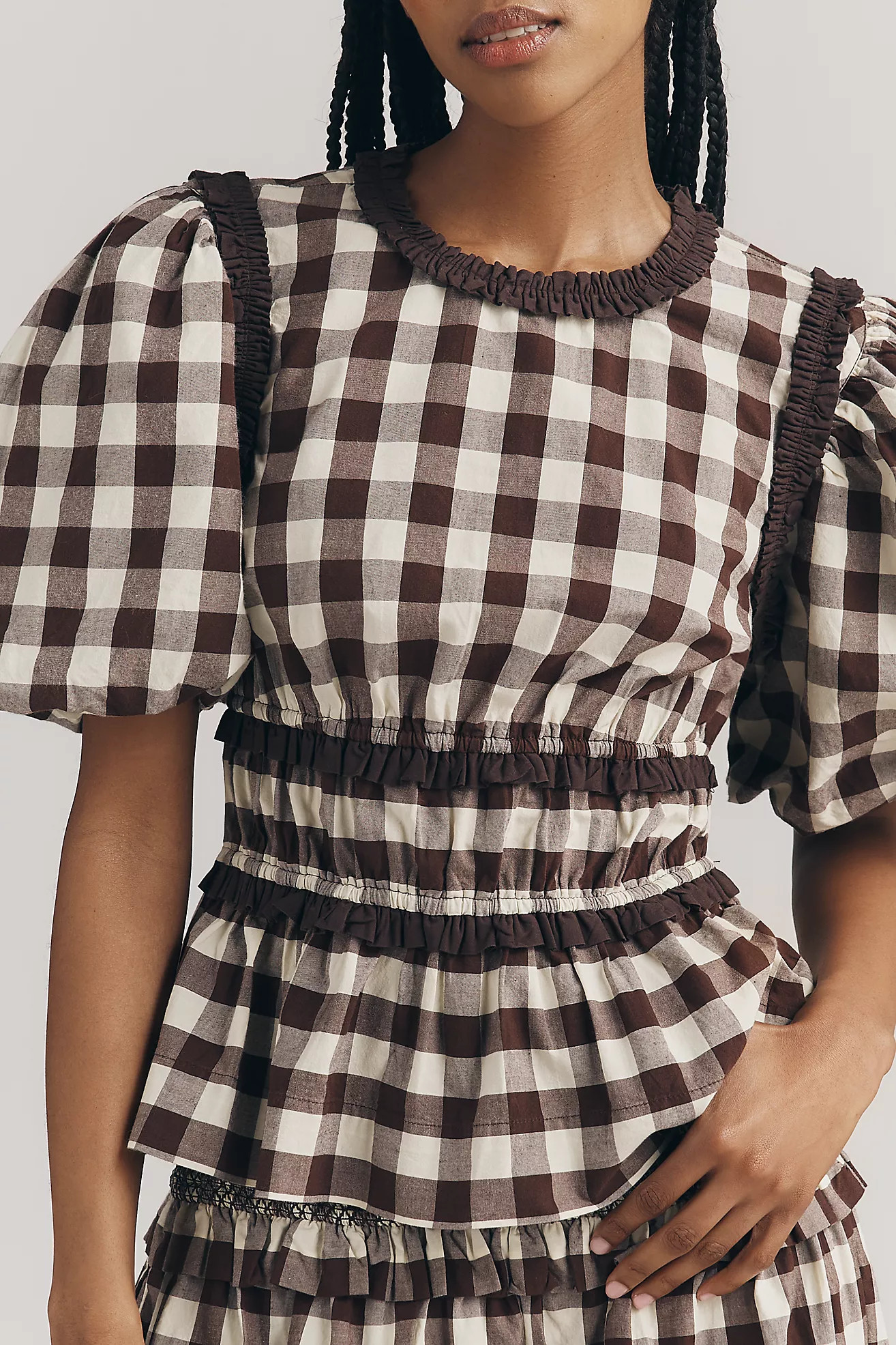 Damson Madder Everly Ruffle Blouse | Anthropologie (US)