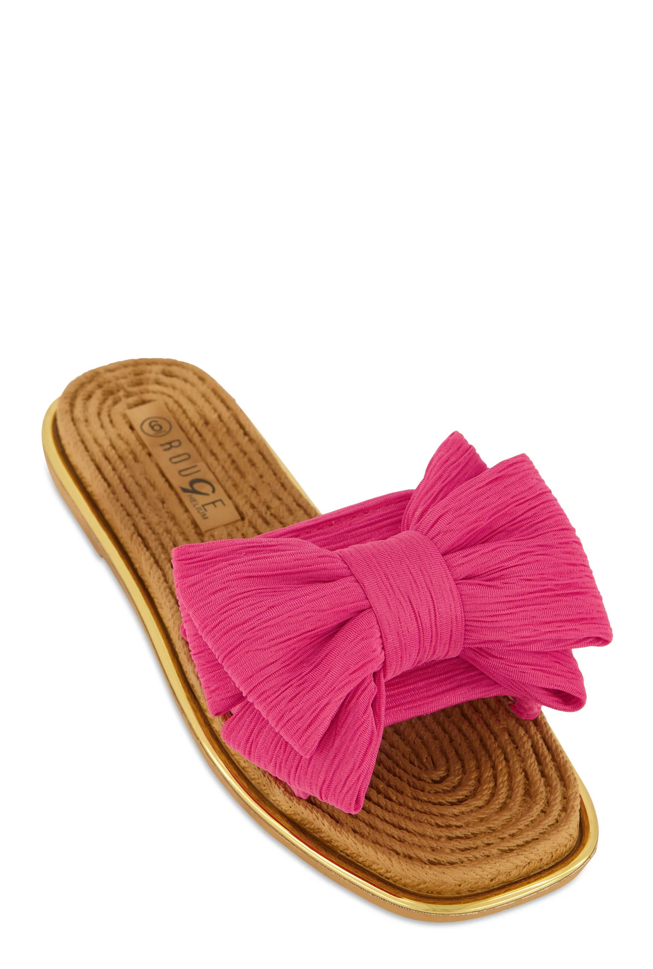 Bow Espadrille Slide Sandals | Rainbow Shops