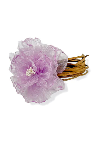 Lily Lavender Corsage Flower Choker Necklace | The Willow Tree