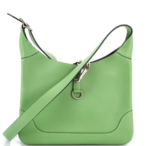 Hermès, Pre-Loved Trim Duo Bag Evercolor 24, Vert Criquet | Amazon (US)