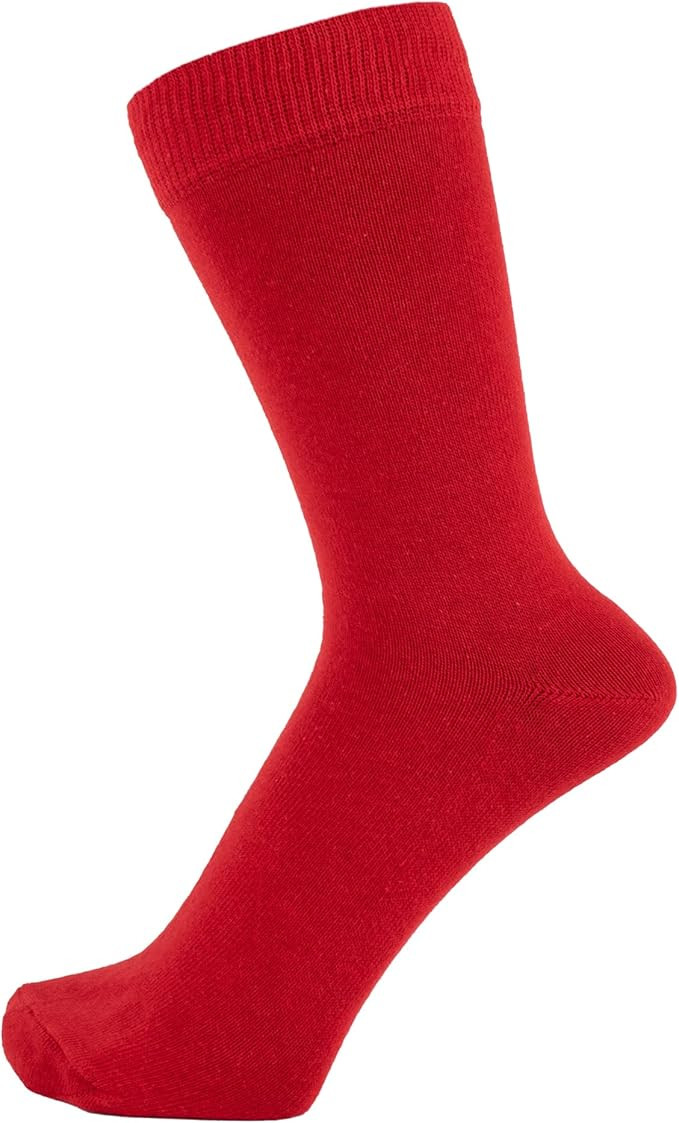 ZAKIRA Finest Combed Cotton Dress Socks in Plain Colours for Men, Women | Amazon (US)