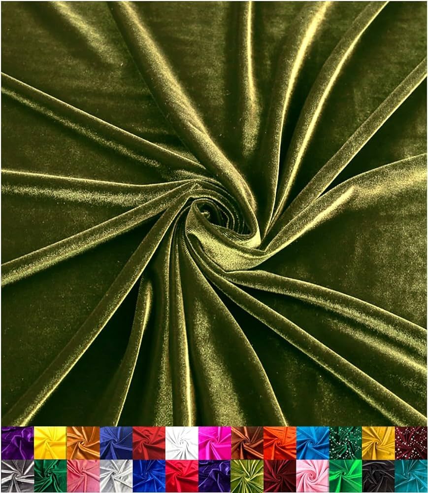 Barcelonetta | Stretch Velvet Fabric | Luxury & Soft | 60" Wide Roll | 10% Spandex | Sewing, Appa... | Amazon (US)
