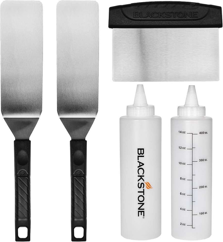 Blackstone 1542 Flat top Griddle Professional Grade Accessory Tool Kit (5 Pieces) 16 oz Bottle, T... | Amazon (US)