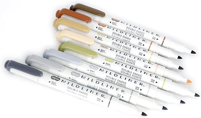 Zebra Pen Mildliner Double-Ended Highlighter, Broad and Fine Point Tips, No Bleed Bible Assorted ... | Amazon (US)