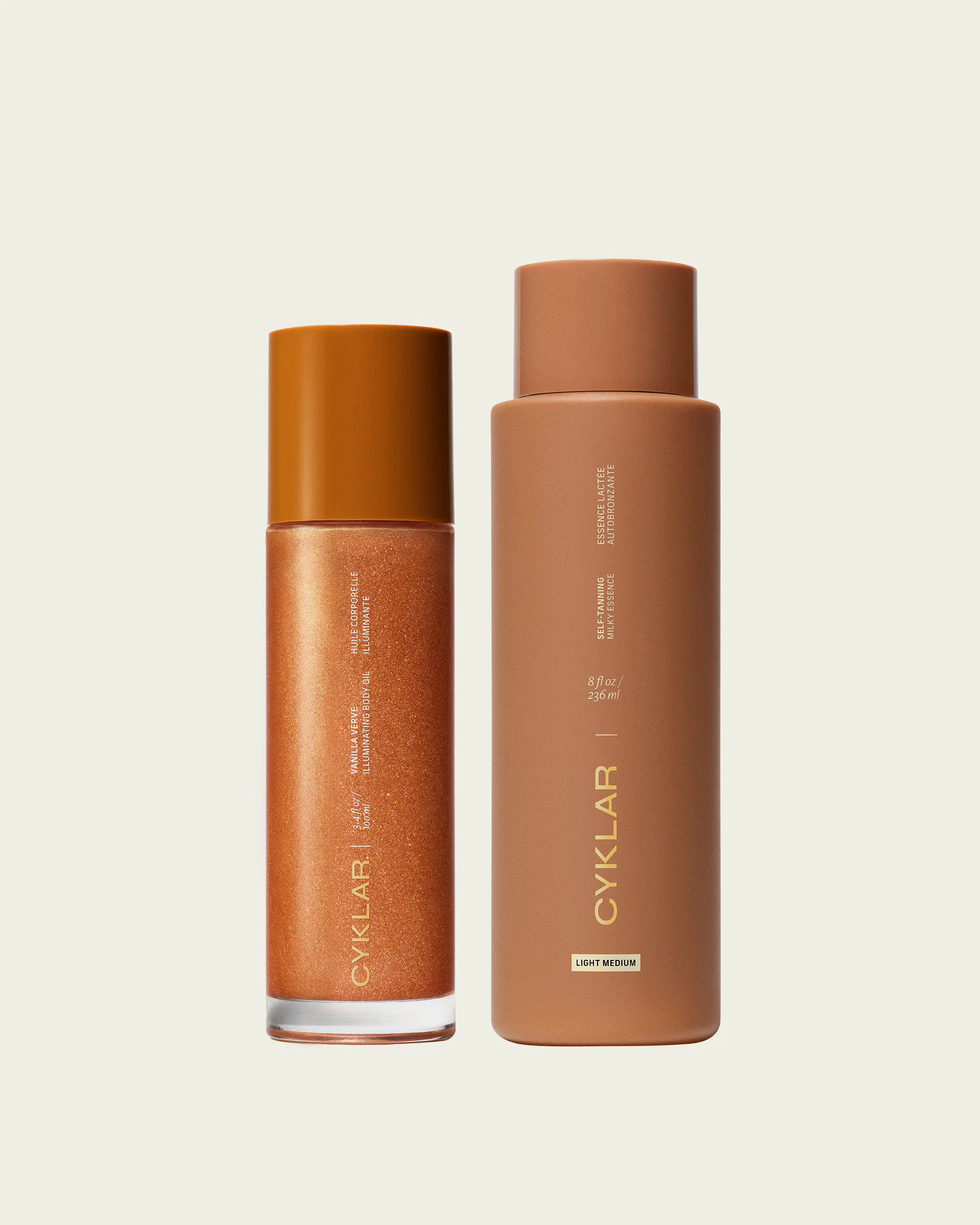 Getaway Glow Set - Self-Tanning + Illuminating Body Oil | CYKLAR