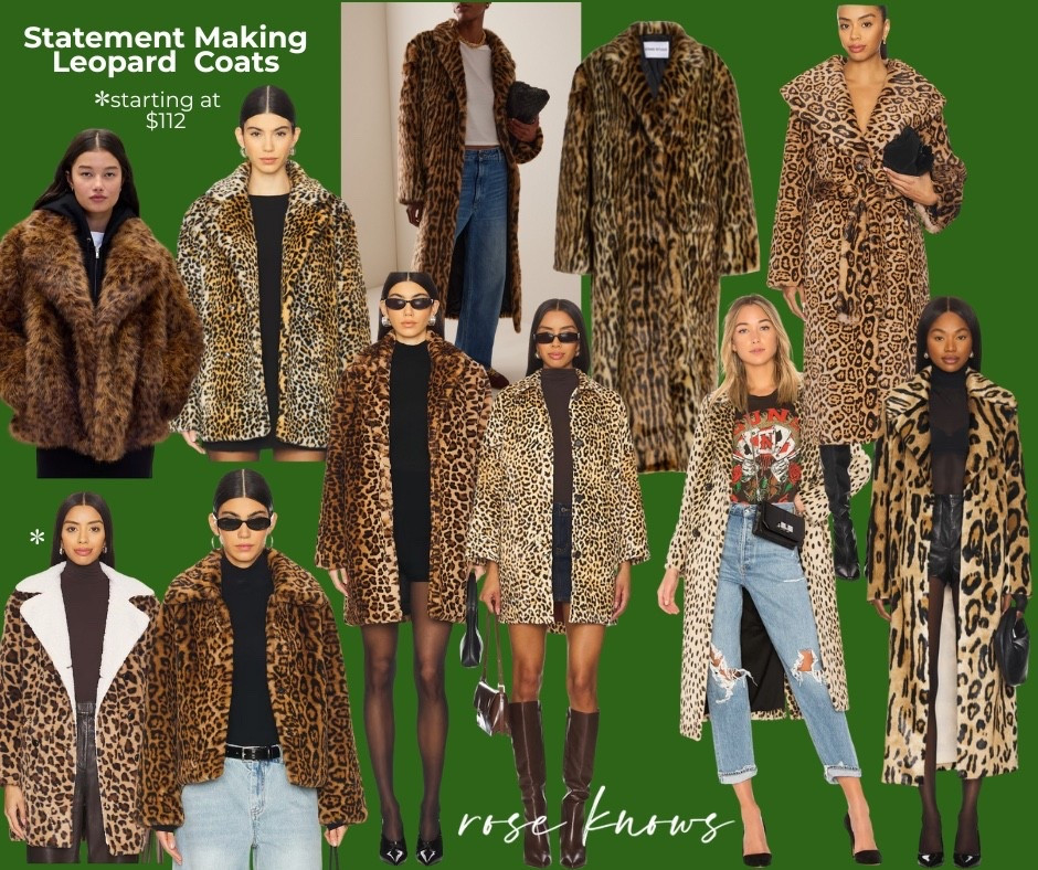Starting at $99 (links below) 
Make a statement in this seasons leopard faux fur coats and jackets 

#LTKTravel #LTKStyleTip #LTKFindsUnder100