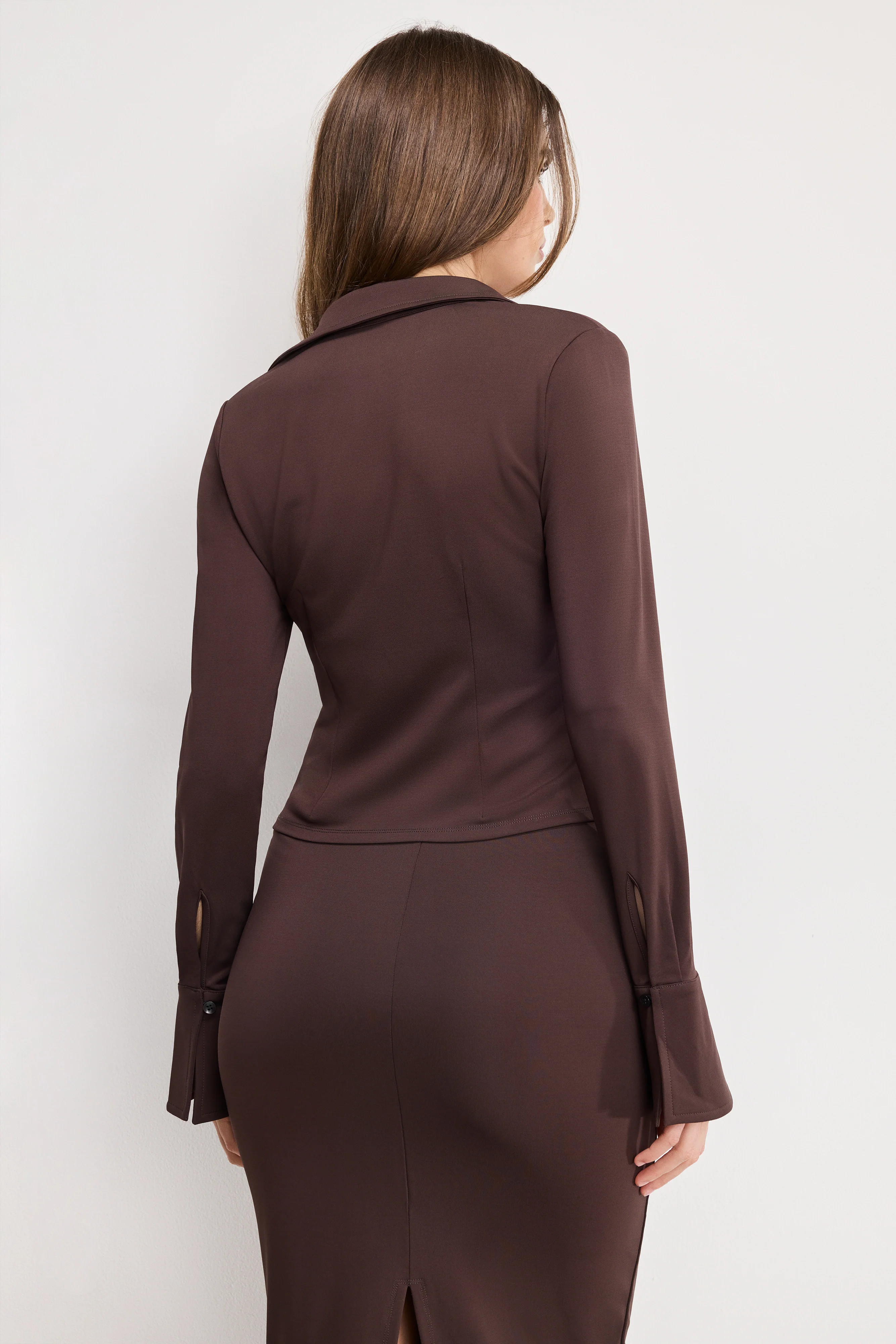 MATTE JERSEY LONG SLEEVE TOP | BARK003 - GOOD AMERICAN | Good American