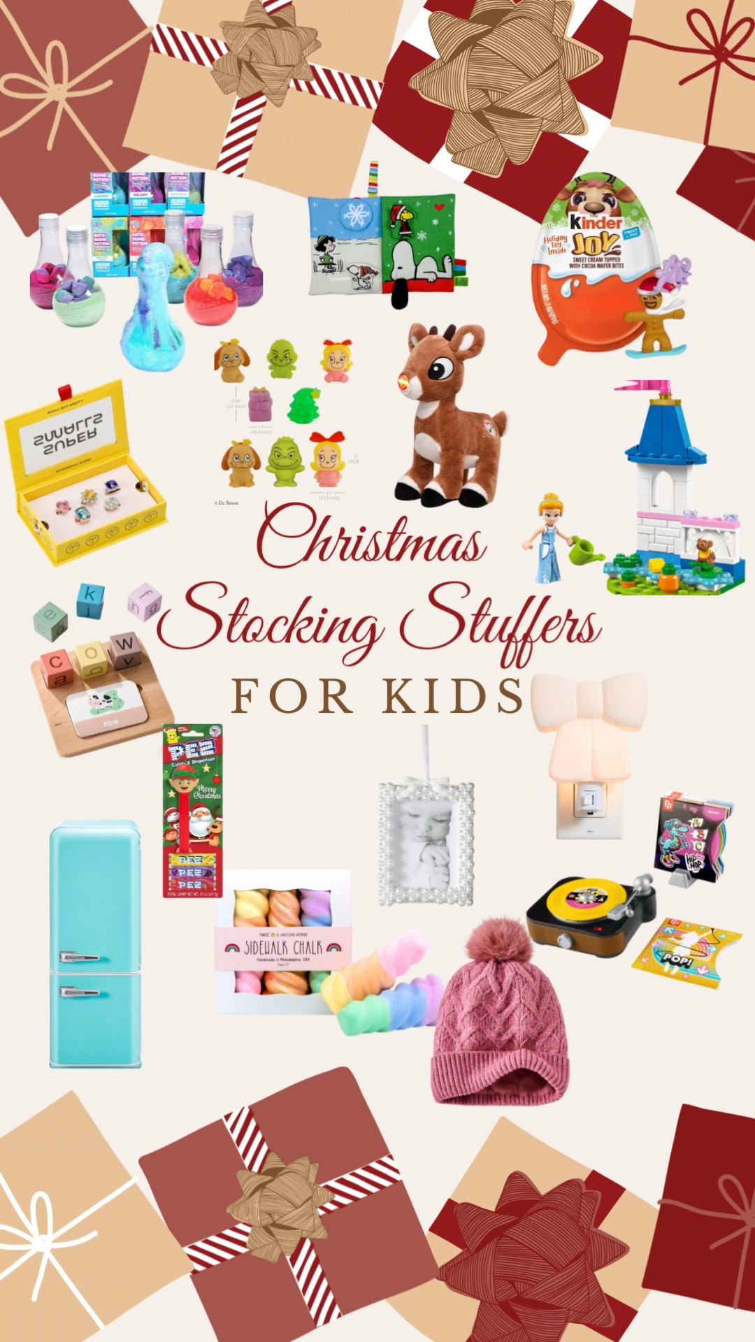 🎄 Stocking Stuffers for Kids 🎁
Cute, fun, and kid–approved! From creative toys to cozy accessories, learning favorites, holiday treats, and tiny surprises that make Christmas morning extra magical. These under-$25 picks are perfect for filling their stockings with joy.

Tap to shop the full kid-friendly roundup! ✨
#StockingStuffers #KidsGifts #HolidayMagic #Christmas2025 #GiftGuideKids

#LTKGiftGuide #LTKHoliday #LTKKids
