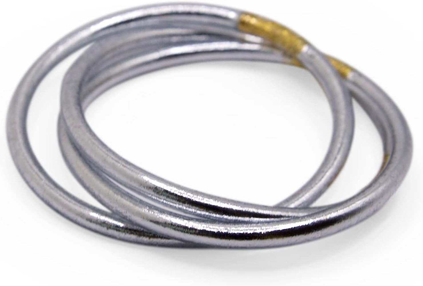 EMME Bangles EVERYDAY RAIN OR SHINE BRACELETS THAI - INTERLOCKING 3 PIECE SET (LINKEDSILVER) | Amazon (US)