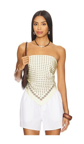 EAVES Paola Scarf in Lemon. | Revolve Clothing (Global)