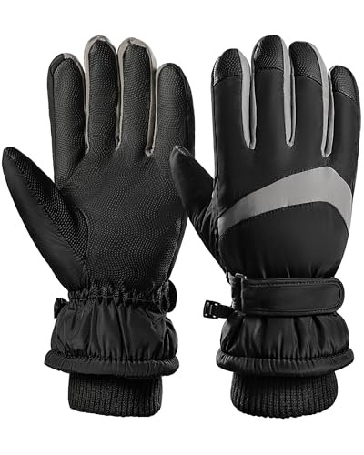 Pleneal Winter Ski Gloves Women Men, Windproof Waterproof Gloves with Touchscreen Thermal Lining for Cycling Motorcycle | Amazon (US)