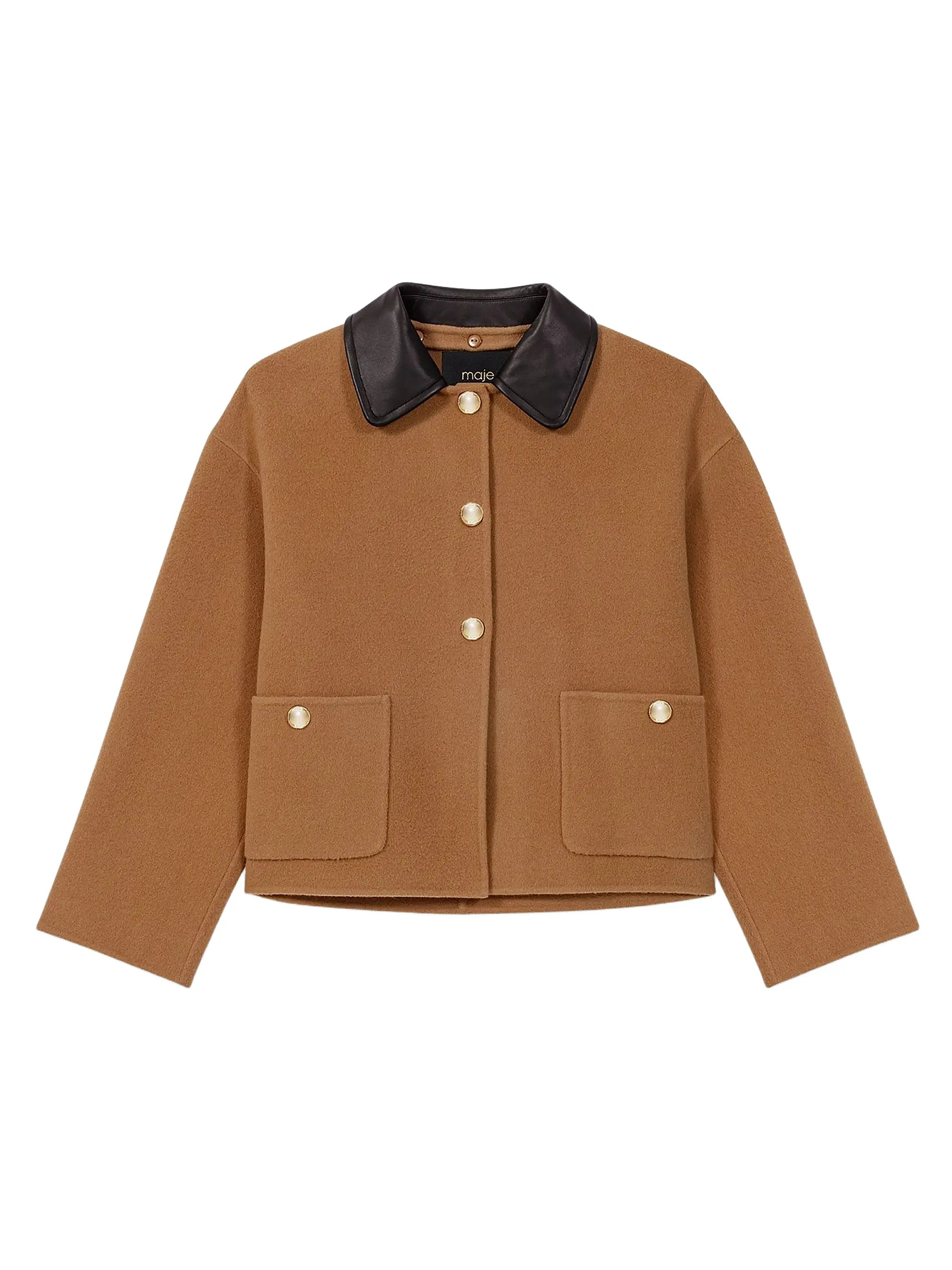 Double-Faced Coat with Removable Collar | Saks Fifth Avenue