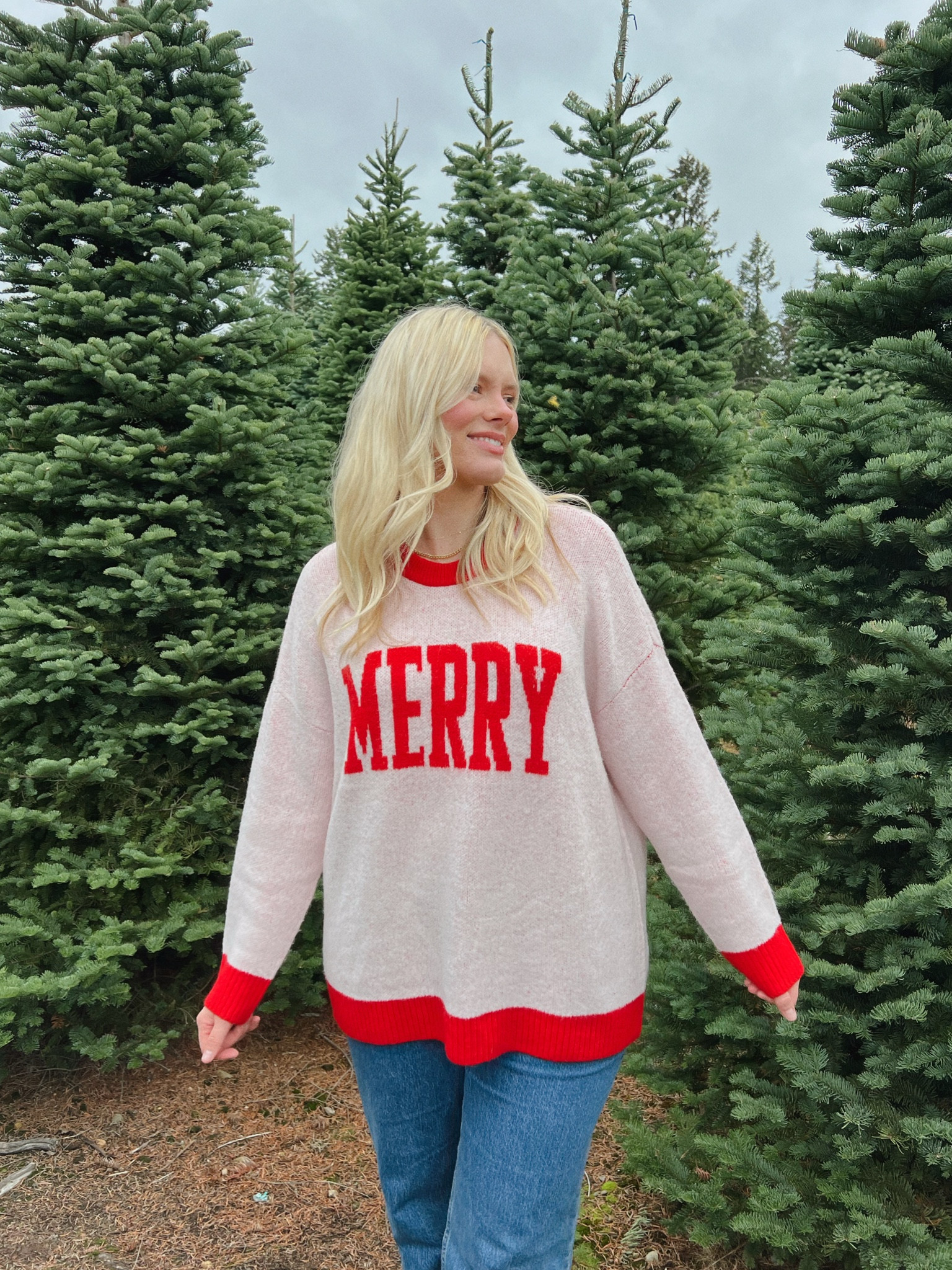 It’s the season! Love this sweater from Mumu! Runs oversized, wearing a large for length 

#holidaysweaters #christmassweaters #sweaterseason 

#LTKHoliday #LTKSeasonal #LTKStyleTip